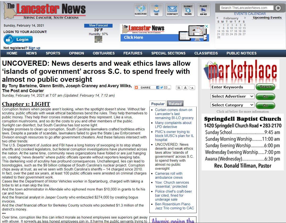 Lancaster News Uncovered launch